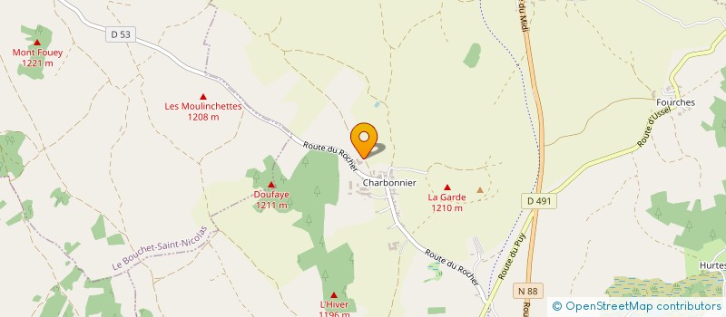 localisation de l'entreprise MADAME MARINE CHAM  SAINT-CHRISTOPHE-D ALLIER