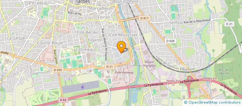 localisation de l'entreprise MADAME MARINE CHANE-WING-YEN  TARBES