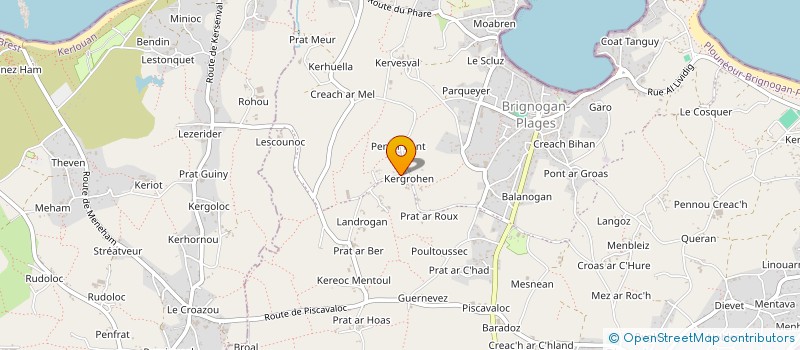 localisation de l'entreprise MADAME MARINE CHAPDELAINE  PLOUNEOUR-BRIGNOGAN-PLAGES