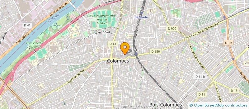 localisation de l'entreprise MADAME MARINE CHAPILLON à COLOMBES