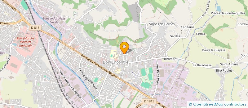 localisation de l'entreprise MADAME MARINE CHARRIER  BON-ENCONTRE