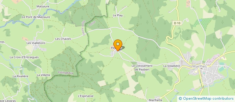 localisation de l'entreprise MADAME MARINE CHARRIERE  MARLHES