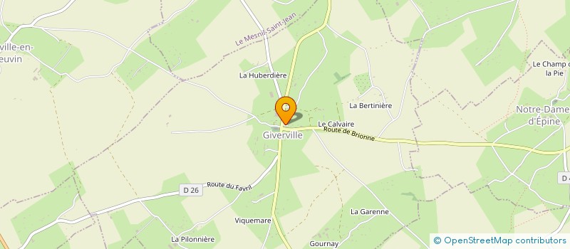 localisation de l'entreprise MADAME MARINE CHATILLON  GIVERVILLE