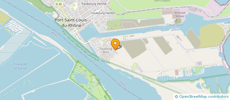 localisation de l'entreprise MADAME MARINE CHAUDET à PORT-SAINT-LOUIS-DU-RHONE