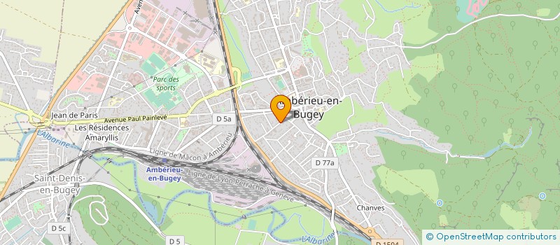 localisation de l'entreprise MADAME MARINE CHAUVIN à AMBERIEU-EN-BUGEY