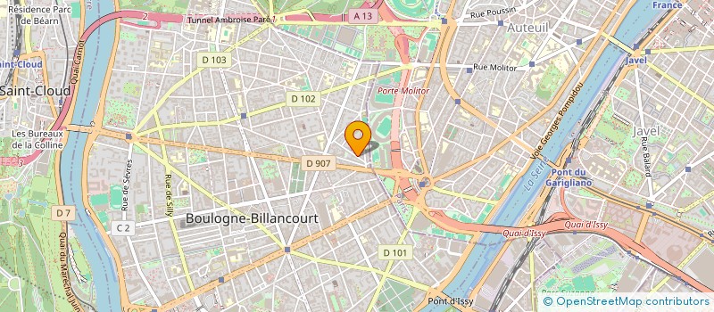 localisation de l'entreprise MADAME MARINE CHOURAQUI à BOULOGNE-BILLANCOURT