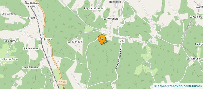 localisation de l'entreprise MADAME MARINE CLAVREUL  SAINT-PIERRE-DE-CHIGNAC