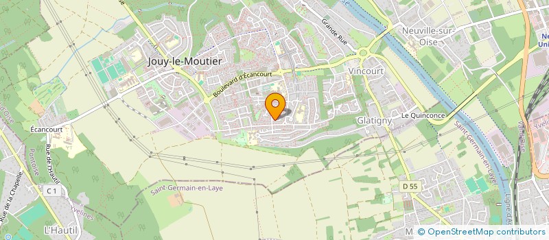 localisation de l'entreprise MADAME MARINE CLEMENT à JOUY-LE-MOUTIER