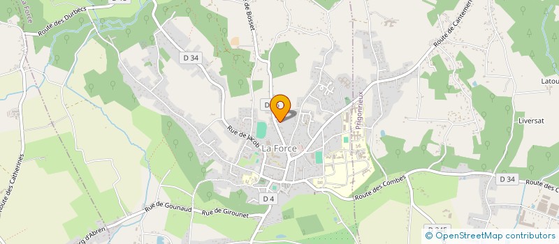 localisation de l'entreprise MADAME MARINE CLUZEAU  LA FORCE