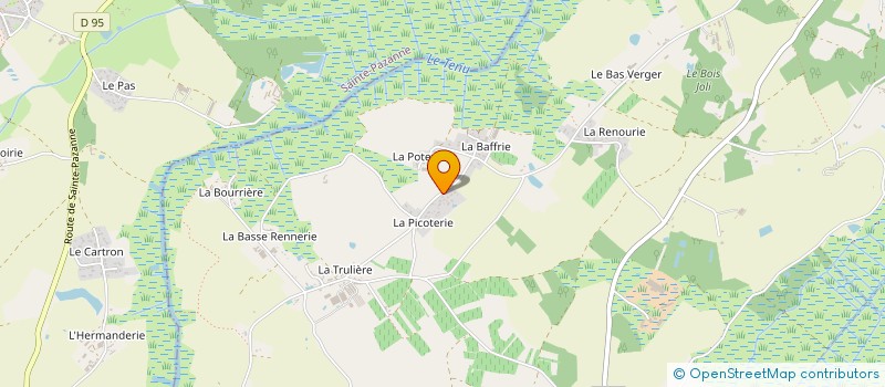 localisation de l'entreprise MADAME MARINE COATLEVEN  SAINT-MARS-DE-COUTAIS