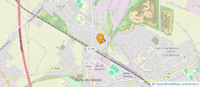 localisation de l'entreprise MADAME MARINE COEUGNIET  BULLY-LES-MINES