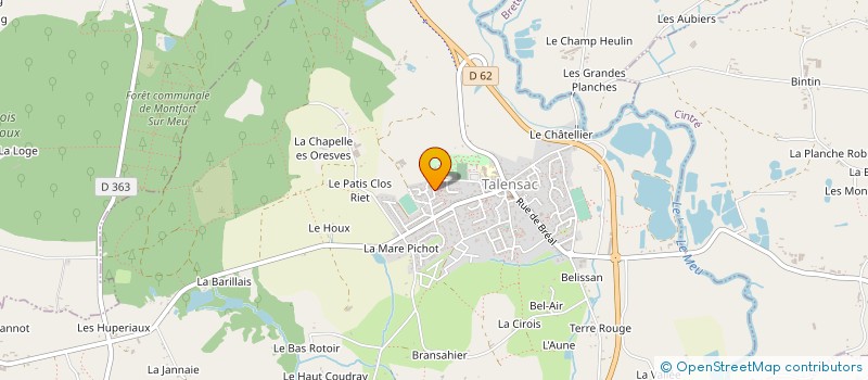 localisation de l'entreprise MADAME MARINE COGNEC  TALENSAC