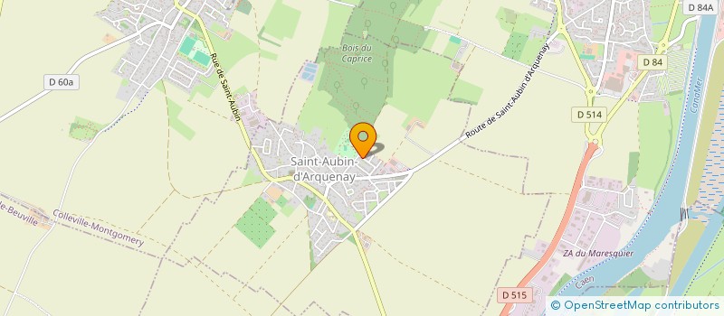 localisation de l'entreprise MADAME MARINE COLLET  SAINT-AUBIN-D'ARQUENAY