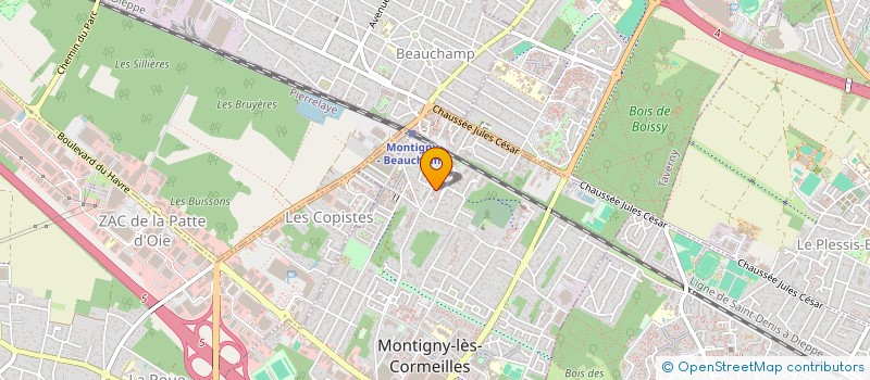 localisation de l'entreprise MADAME MARINE CONDROYER  MONTIGNY-LES-CORMEILLES