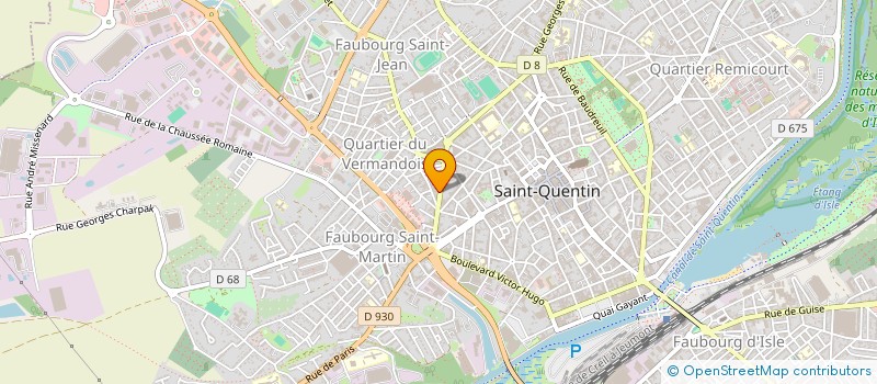 localisation de l'entreprise MADAME MARINE CORDELETTE  SAINT-QUENTIN