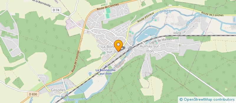 localisation de l'entreprise MADAME MARINE COSTEL  LA BONNEVILLE-SUR-ITON