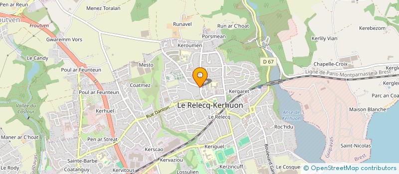 localisation de l'entreprise MADAME MARINE COUDERC à LE RELECQ-KERHUON
