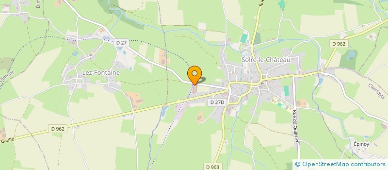 localisation de l'entreprise MADAME MARINE COUPAIN  SOLRE-LE-CHATEAU