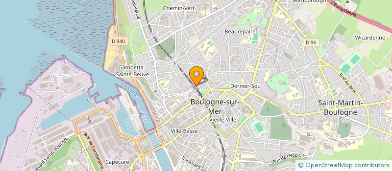 localisation de l'entreprise MADAME MARINE COUVELARD à BOULOGNE-SUR-MER