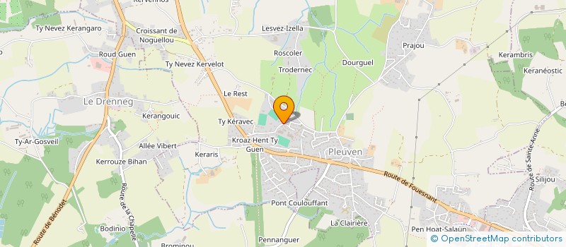 localisation de l'entreprise MADAME MARINE CRENN  PLEUVEN