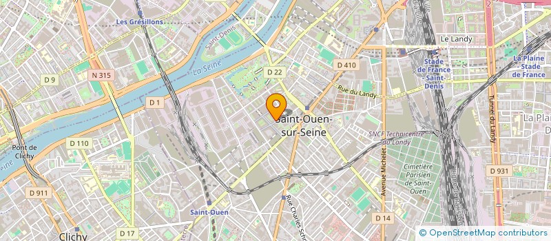 localisation de l'entreprise MADAME MARINE CREPIN  SAINT-OUEN-SUR-SEINE