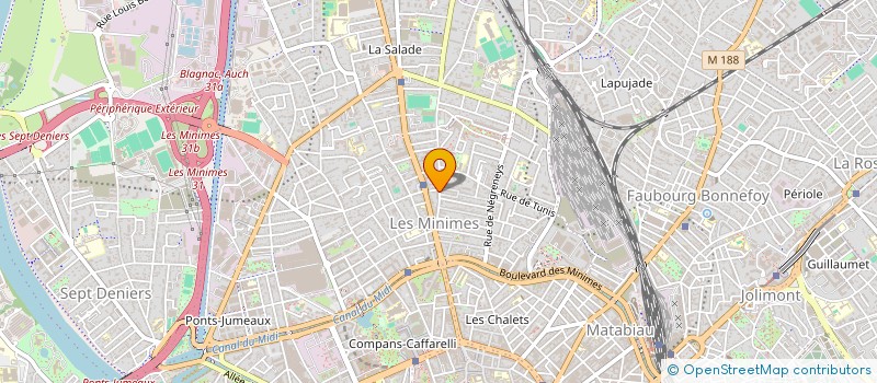 localisation de l'entreprise MADAME MARINE CROS MAYREVIEILLE  TOULOUSE