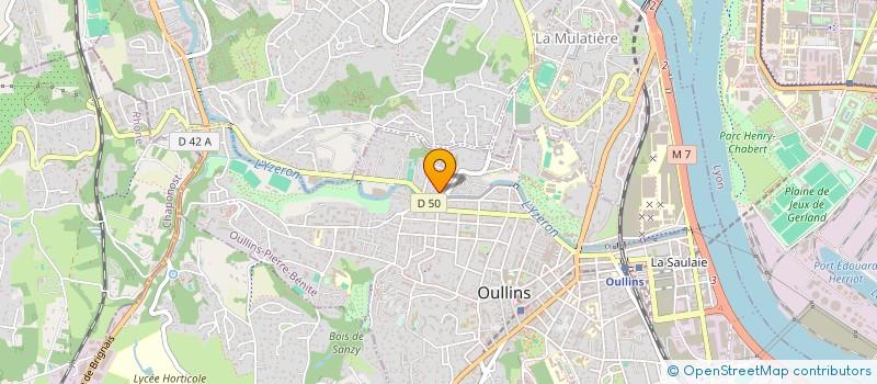 localisation de l'entreprise MADAME MARINE CROSLARD  OULLINS-PIERRE-BENITE