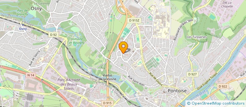 localisation de l'entreprise MADAME MARINE CRUZ  PONTOISE