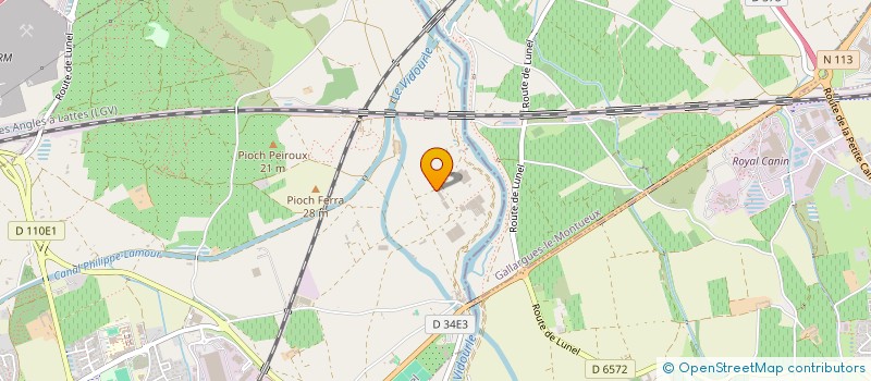 localisation de l'entreprise MADAME MARINE D'AMIENS D'HEBECOURT  LUNEL