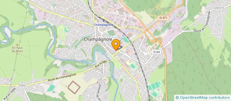localisation de l'entreprise MADAME MARINE DA SILVA à CHAMPAGNOLE