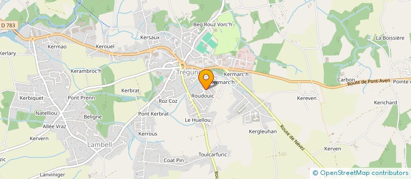 localisation de l'entreprise MADAME MARINE DALMARD  TREGUNC