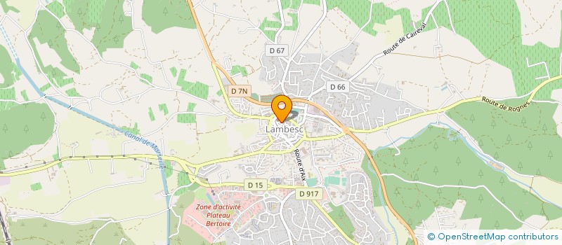 localisation de l'entreprise MADAME MARINE DARNAUDE  LAMBESC