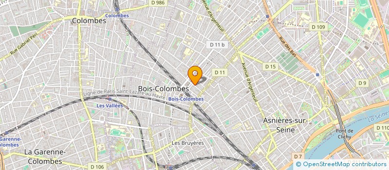 localisation de l'entreprise MADAME MARINE DARX à BOIS-COLOMBES