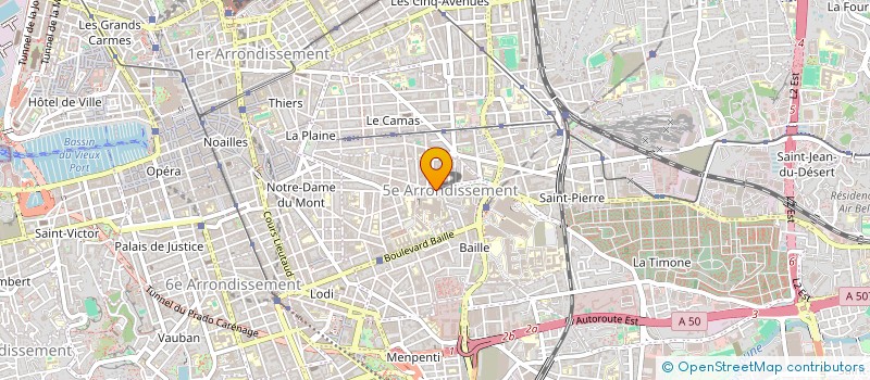 localisation de l'entreprise MADAME MARINE DAVID  MARSEILLE