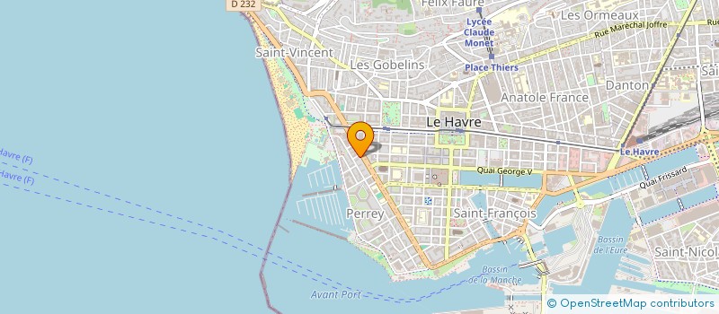 localisation de l'entreprise MADAME MARINE DAVOT  LE HAVRE