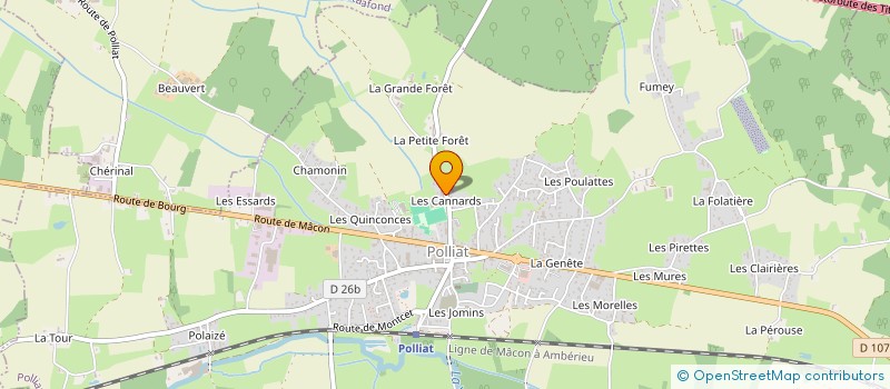 localisation de l'entreprise MADAME MARINE DAVRIL  VIRIAT