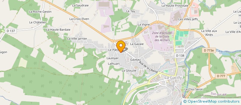 localisation de l'entreprise MADAME MARINE DE BERNY  LA GACILLY