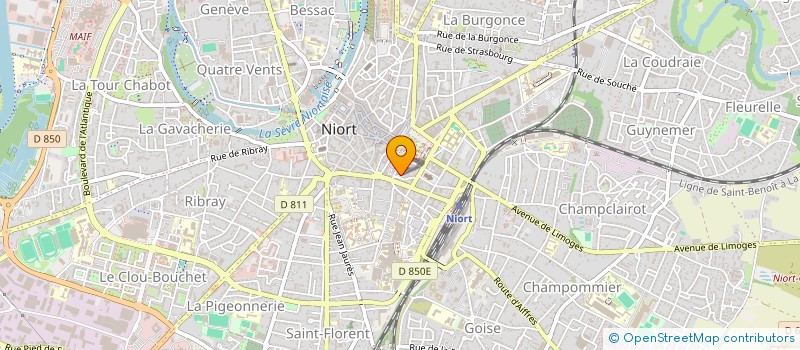 localisation de l'entreprise MADAME MARINE DE LAFORCADE à NIORT