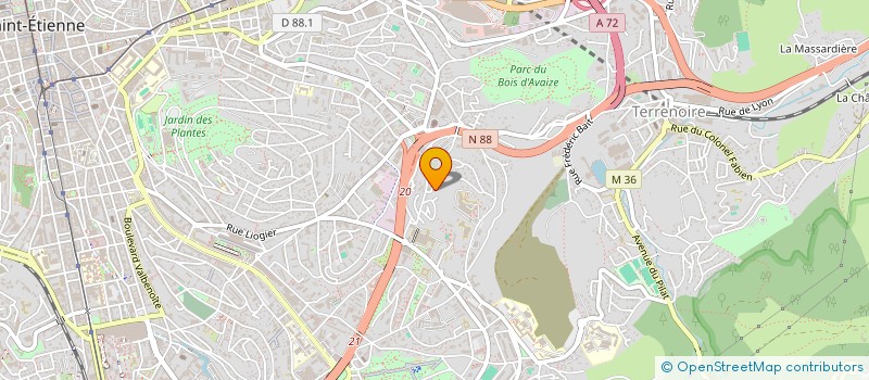 localisation de l'entreprise MADAME MARINE DE RIZ  SAINT-ETIENNE