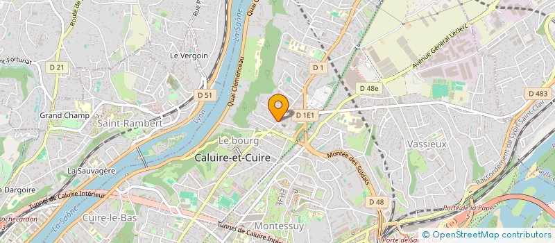 localisation de l'entreprise MADAME MARINE DE VERCHERE  CALUIRE-ET-CUIRE