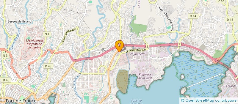 localisation de l'entreprise MADAME MARINE DELCAMBRE  FORT-DE-FRANCE