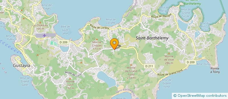 localisation de l'entreprise MADAME MARINE DELFINO à SAINT BARTHELEMY