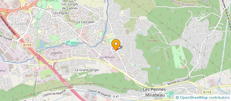 localisation de l'entreprise MADAME MARINE DELMOTTE à LES PENNES-MIRABEAU