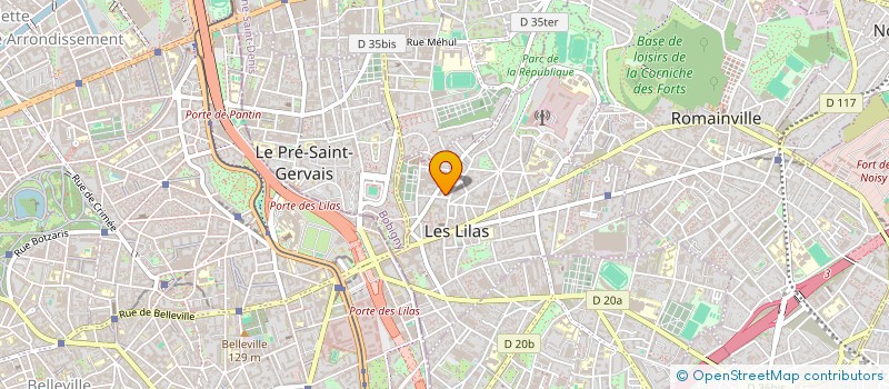 localisation de l'entreprise MADAME MARINE DELNEVO à LES LILAS