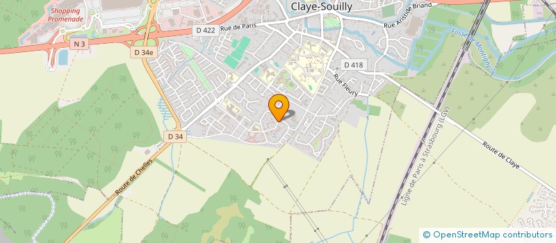 localisation de l'entreprise MADAME MARINE DERET-RENVOISE  CLAYE-SOUILLY