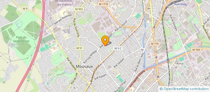 localisation de l'entreprise MADAME MARINE DESRUMAUX  MOUVAUX