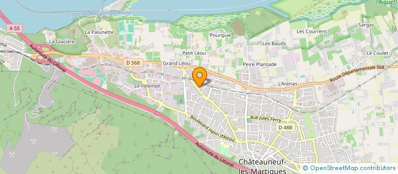 localisation de l'entreprise MADAME MARINE DIAZ  CHATEAUNEUF-LES-MARTIGUES