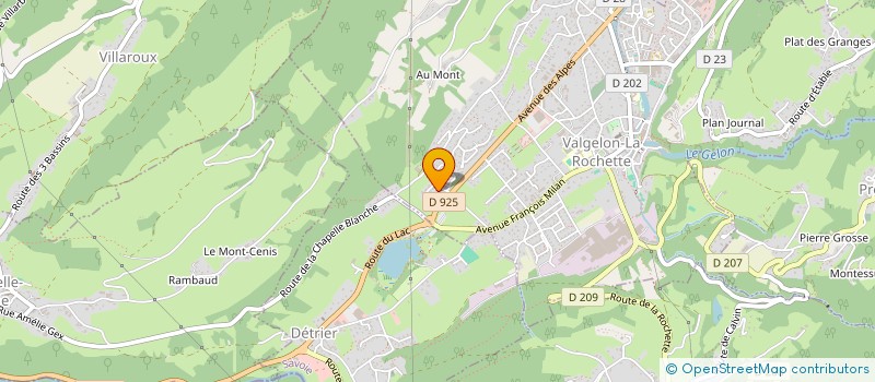 localisation de l'entreprise MADAME MARINE DODE  VALGELON-LA ROCHETTE