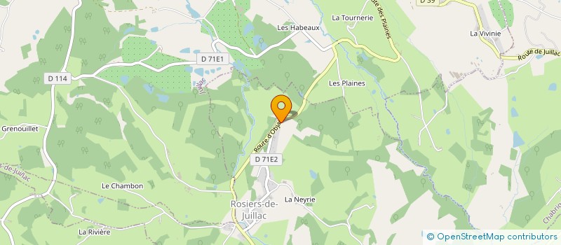 localisation de l'entreprise MADAME MARINE DOMINGUES  ROSIERS-DE-JUILLAC