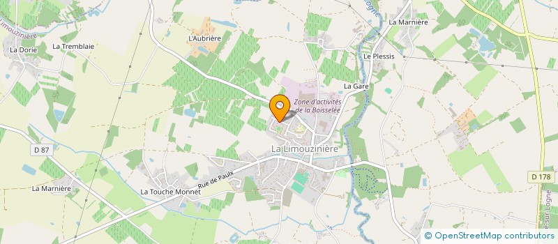 localisation de l'entreprise MADAME MARINE DUGAST  LA LIMOUZINIERE